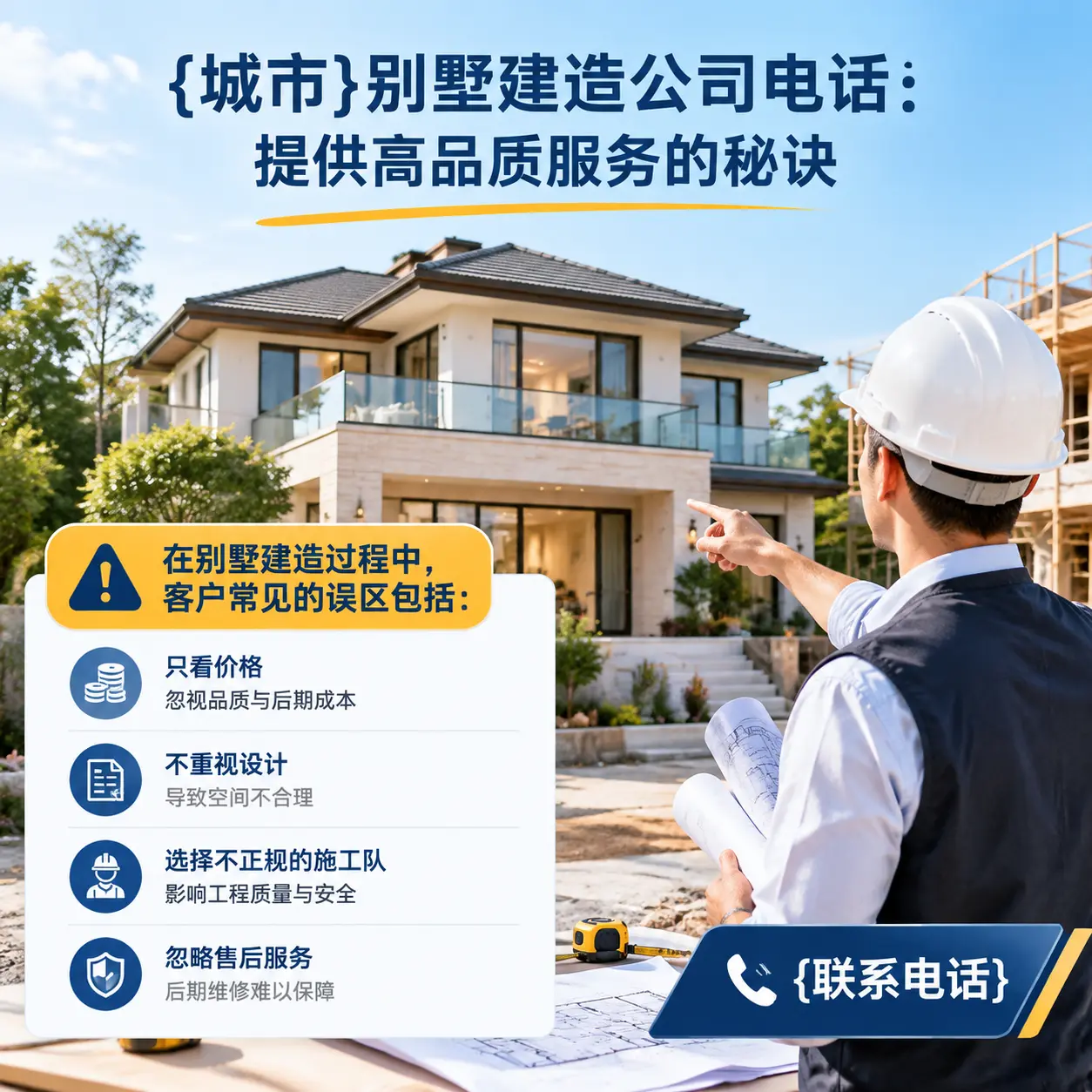大方别墅建造公司电话:提供高品质服务的秘诀
